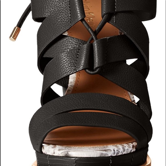 Calvin Klein Panelope Ankle Strap Sandals - Picture 6 of 6